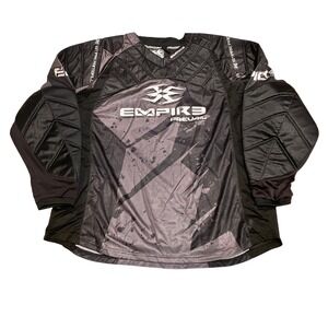 Empire Prevail Paintball Jersey Mens 3XL Black Grey Padded Chest Elbows Tactical